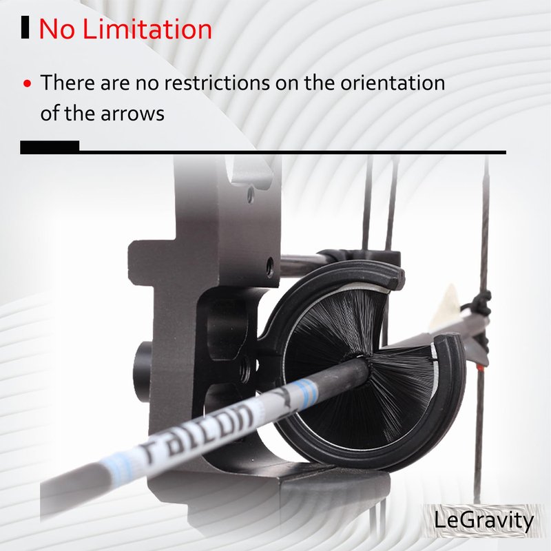 Steel-Land Whisker Biscuit Arrow Rest Arrow Stand for Archery Compound Bow Round Bristle Brush Mounted on Bow for Archery Arrow Targeting Accessories (Black)