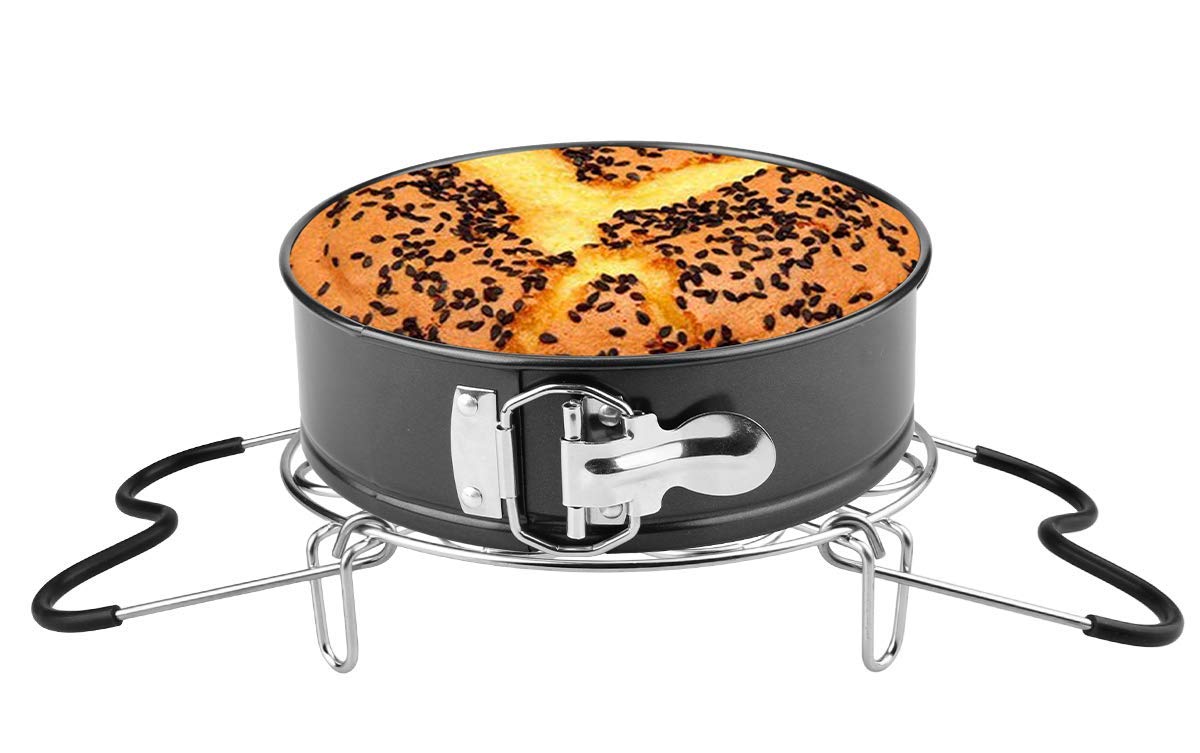 Egg Steamer Rack Trivet with Heat Resistant Handles for Instant Pot Accessories 5,6,8 Quart & Pressure Cooker, Stainless Steel