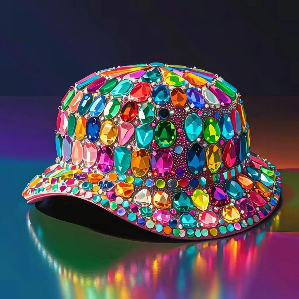 1000pcs Craft Gems Jewels, Flatback Acrylic Rhinestones for Halloween Pirate Party, Costume Making, Cosplay, Clothes, Nail Crafting Embellishments Gems Decorations (Black AB)