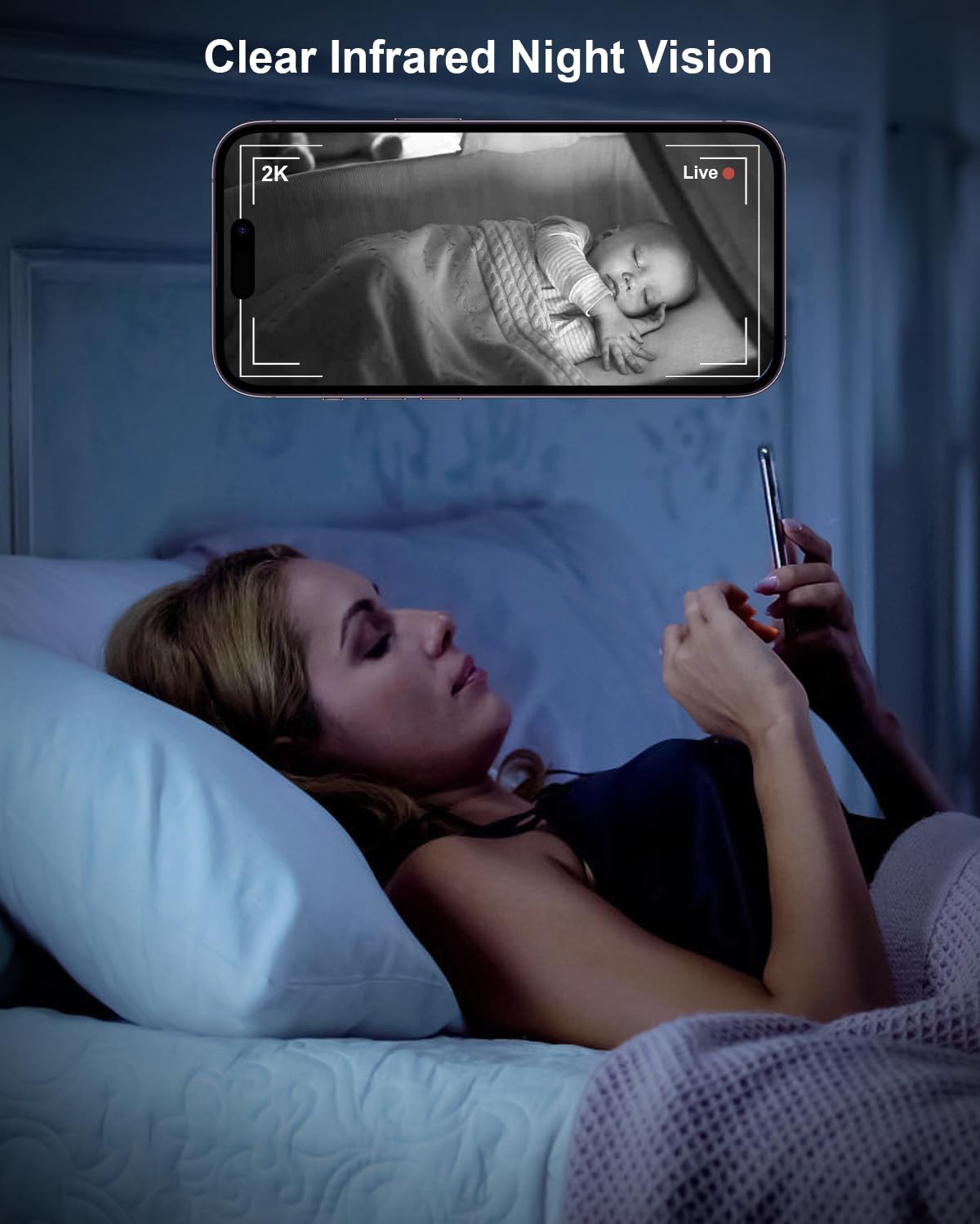 GOLSPARK Indoor Security Camera 2K, Pet Camera for Home Security, Dog Cam Pan/Tilt, Motion Tracking, 2-Way Audio, Night Vision Baby Monitor, Siren Alert, 24/7 Cloud &SD Card Storage, 2.4GHz