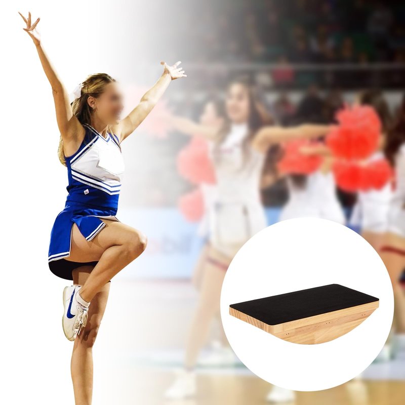 Cheer Balance Trainer, Wooden Cheer Flyer Stand, Cheer Stand for Cheerleading Flyer Balance, Cheer Flyer Stand Balance and Flexibility Trainer for Flexibility Core Strength (For beginners)