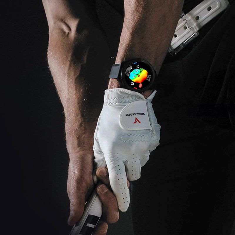 Voice Caddie T11 PRO GPS Golf Watch AMOLED Display, Green Undulation No Monthly Subscription 40k+ Preinstalled Courses w/Shot Tracking, Practice Tempo Mode, Putt View 1.3" OLED Touchscreen Plus V-A.I