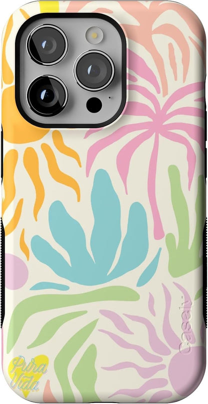 Casely iPhone 14 Pro Case | Opposites Attract | Day & Night Mountains | Compatible with MagSafe | Bold Protective Design