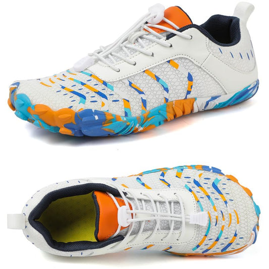 Barefoot Shoes Men Women Minimalist Shoes Zero Drop Workout Cross-Trainer Hiking Water Wide Toe Box Grounded Footwear Weightlifting Walking White