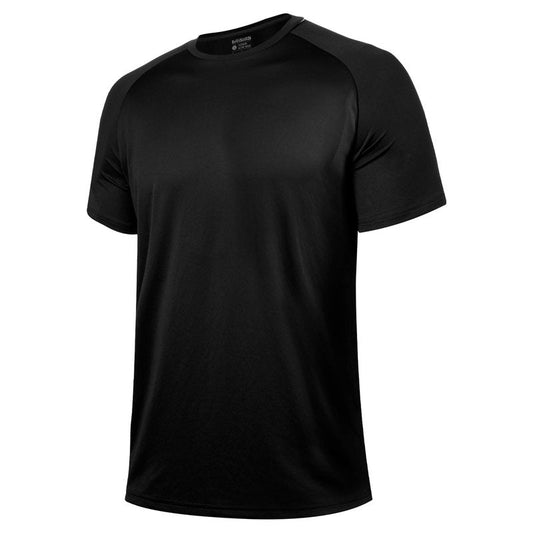 BRISIRA Cooling Workout T Shirts Men Lightweight Short Sleeve Quick Dry Fit Performance Gym Tees Moisture Wicking Athletic Black
