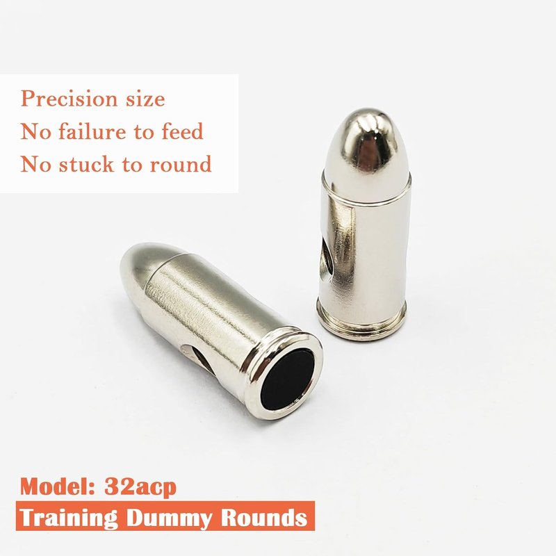 Steel Safety Practice Rounds - Action Trainer Dummy Round for Dry Fire Training | Snap Cap
