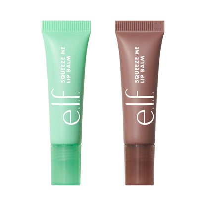 e.l.f. Squeeze Me More Lip Balm Duo, Moisturizing Balm For A Sheer Tint Of Color, Made With Hyaluronic Acid, Vegan & Cruelty-Free, Cherry & Bubblegum
