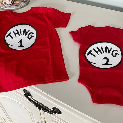 Thing 1 2 Large 2 Pieces Iron On Patch Halloween Costume Accessories Standard