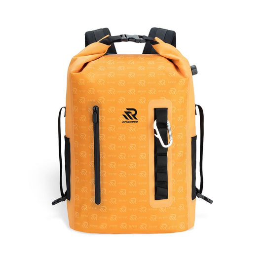 RIVONOVA Premium Roll Top Closure Cooler Backpack 20L Orange