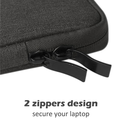 ProElife 13-Inch Laptop Sleeve Case for 2025-2022 MacBook Air 13.6 inch with Apple M4 M3 M2 Chip & MacBook Pro 13.3 inch M2 Chip Accessory Traveling Carrying Canvas Bag Cover Simple Case (Black)