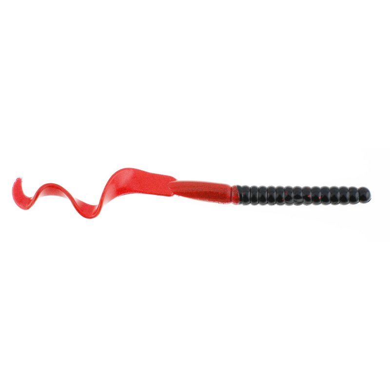 Berkley PowerBait® Power Worm Fishing Bait, Midnight Fire, 7in | 18cm, Irresistible Flavor, Classic Curly Tail Worm Profile, Ideal for Spring, Summer and Fall Fishing