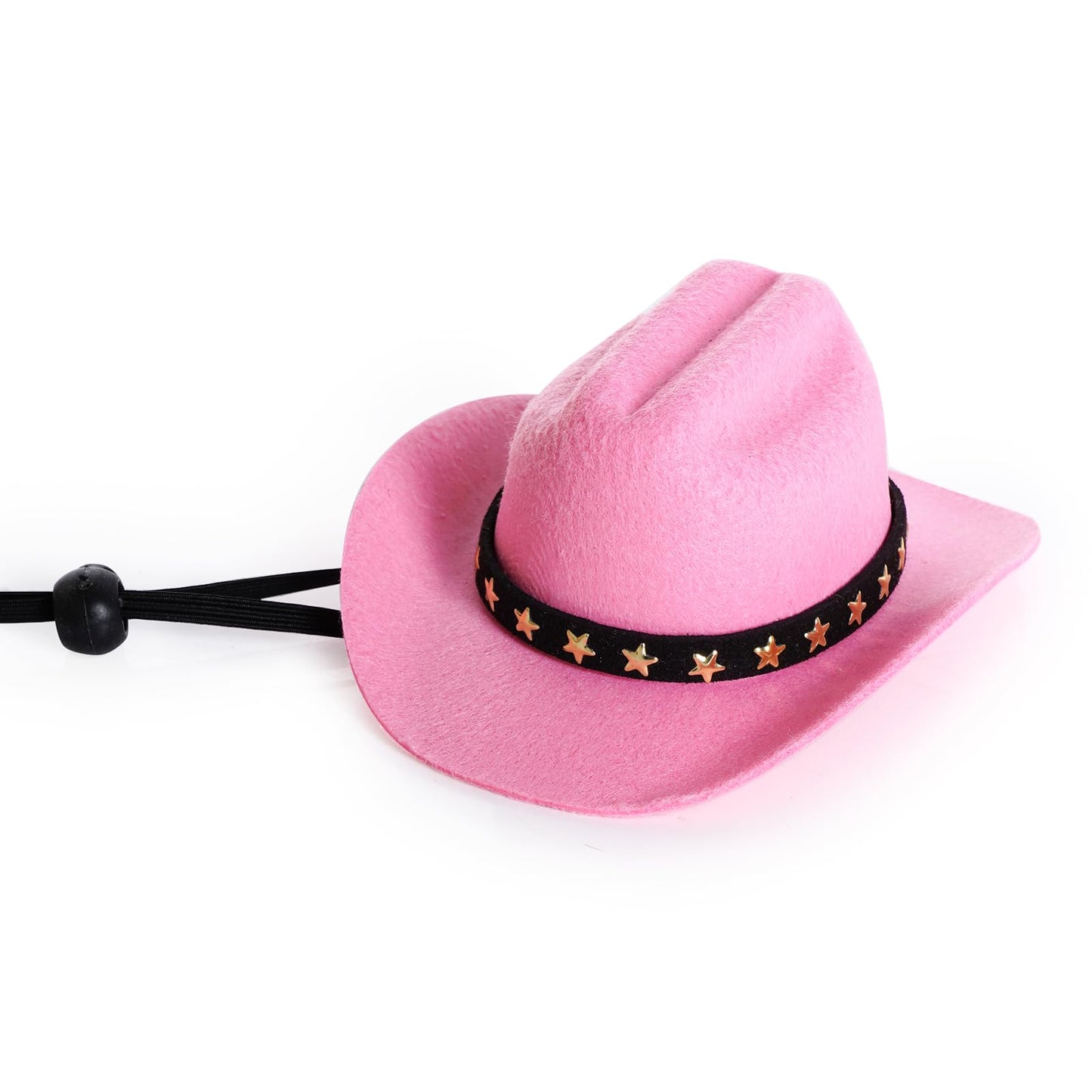 choyaxo Pet Cowboy Costume Cosplay Cap Halloween Costumes for Dogs Cat Pet Party Decoration Mini Cowboy Hat (Pink, Medium)