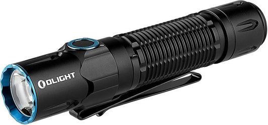 Olight Warrior 3S Tactical Flashlight - 2300 Lumens Rechargeable LED Light with Proximity Sensor | Compact Design (Black)