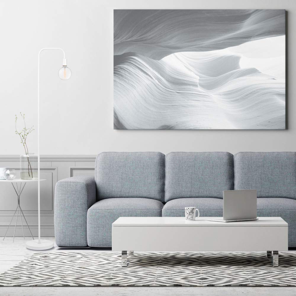 GLOBE Electric 67069 70" Matte White Floor Lamp with in-Line On/Off Foot Switch for Living Room, Bedroom, Home Improvement, Décor, and Office Accessories