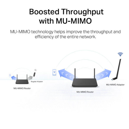 TP-Link Archer T3U Plus WiFi Dongle, AC1300 High Gain Wireless WiFi Adapter, Dual Band USB 3.0 MU-MIMO WiFi Dongle with 5dBi Antenna for PC/Desktop/Laptop, Supports Windows 11/10/8.1/8/7XP, Mac OS