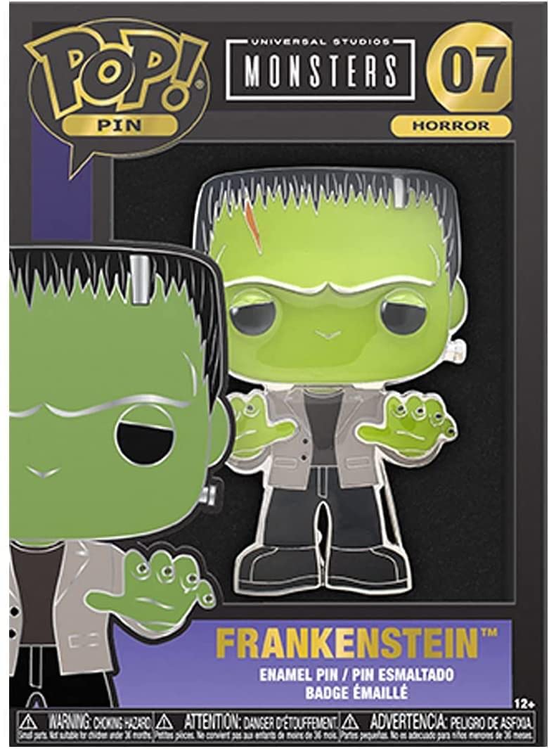 Funko POP Pins: Universal Monsters - Frankenstein Large,Multicolor