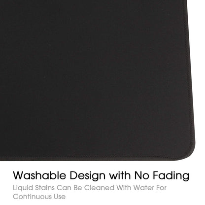 HIHUHEN Gaming Mouse Mat/Large Mouse Pad 800 x 400 x 3mm / XXL mouse pad/large size | improved precision and speed | rubber base for stable grip on smooth surfaces | non-slip (80x40 Black)