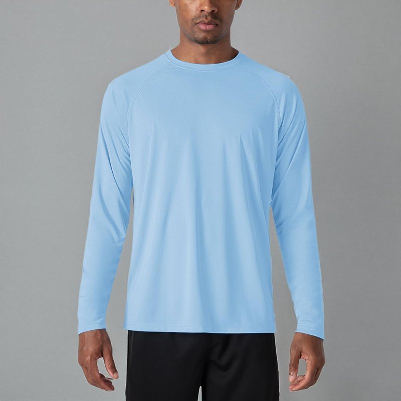 Men's Long Sleeve Athletic Shirts - UPF 50+ UV Sun Protection | Ideal for Hiking, Running & Workouts