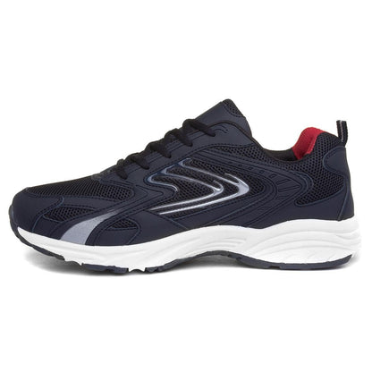 XL Mens Navy Lace Up Trainer - Size 9 UK - Blue
