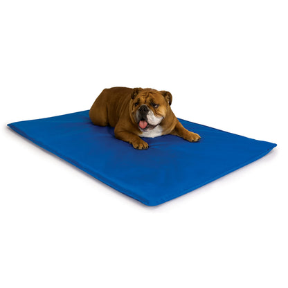 K&H Pet Products Cool Bed III Dog Cooling Mat, Indoor Outdoor Cooling Beds for Medium Dogs, Chilling Pet Pad for in Home, Outdoor Houses, Crates, Yards, Porches - Medium 32 X 22in Chill Blue