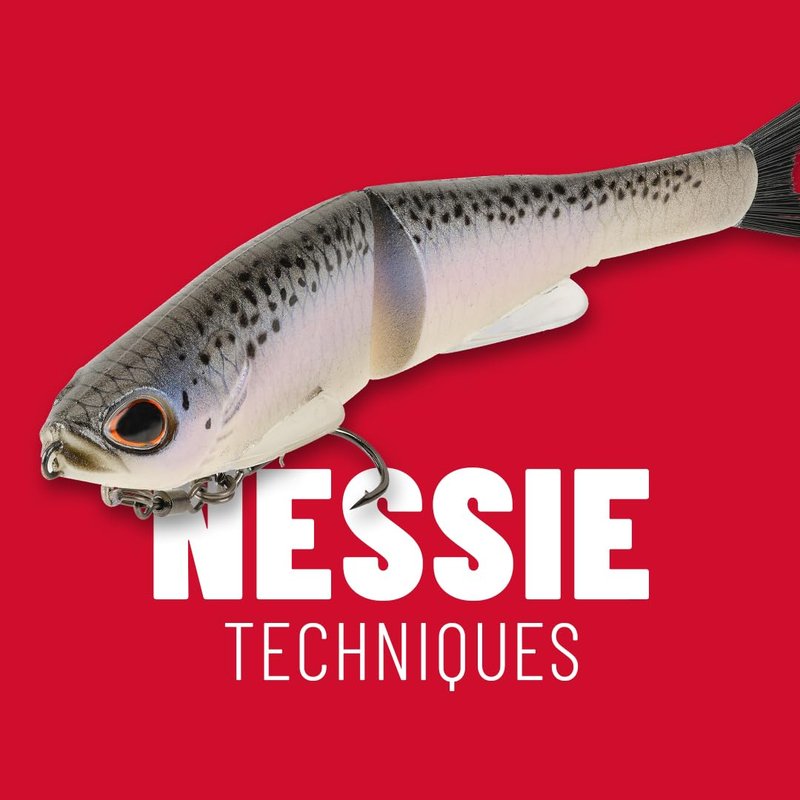 Berkley PowerBait® Nessie Glide Bait, Perch, 7 in, Fishing Bait with Irresistible Flavor, Soft Swimbait Ideal for Bass Fishing, Equipped with Fusion19 Hook