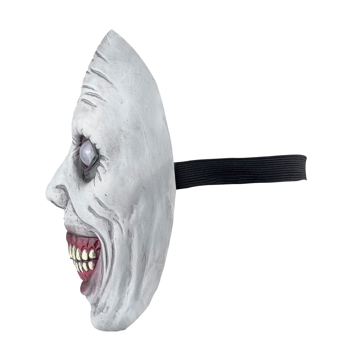 Scary Halloween Mask Smiling Demons Horror Scariest Creepy White Masks with Eye for Cosplay