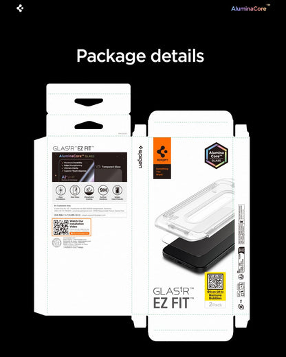 Spigen Glas.tR EZ Fit Tempered Glass Screen Protector for iPhone 17 Pro Max, iPhone 16 Pro Max - 2 Pack