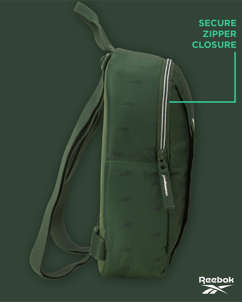 Reebok Womens Backpack - Zipper Closure Mini Lightweight Backpack Purse for Women - Everyday Bag & Travel Bag for Women, Reagan Green