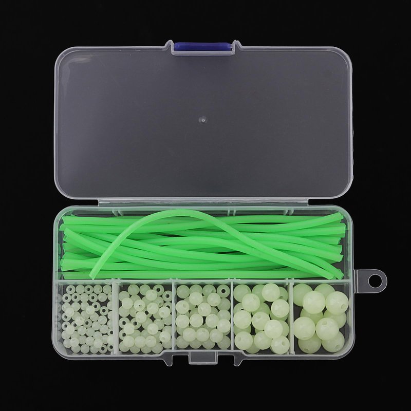 OriGlam Luminous Fishing Beads Glow Fishing Beads Fishing Rigs & Luminous Tube Line, Luminous Rigging Tube Fishing Angling Glow Tubing Tool for Fishing Rigs