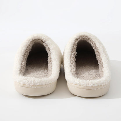 Qubuwalk Happy Smile Face Slippers Evil Eyes Cozy House Slippers for Women Soft Plush Slip-On Slippers Indoor Outdoor