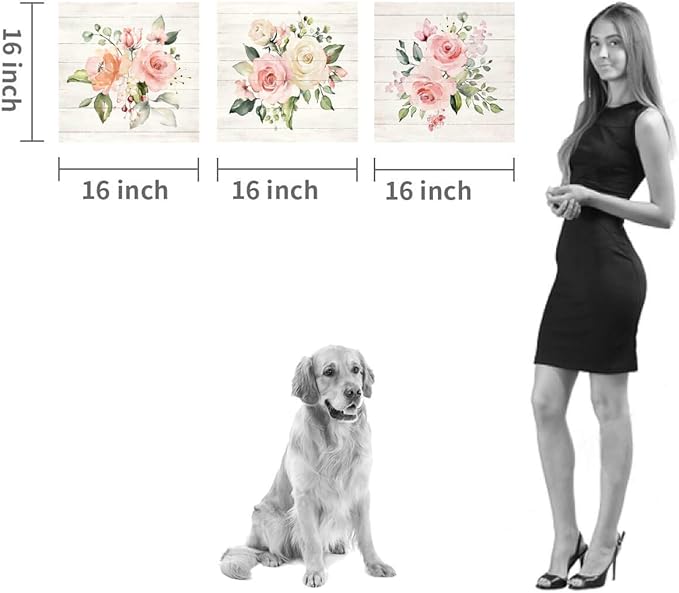 Hardy Gallery Nature Picture Floral Arts Paintings: Bloom Antique Roses Bouquet Graphic Artwork Print on Wrapped Canvas For Walls