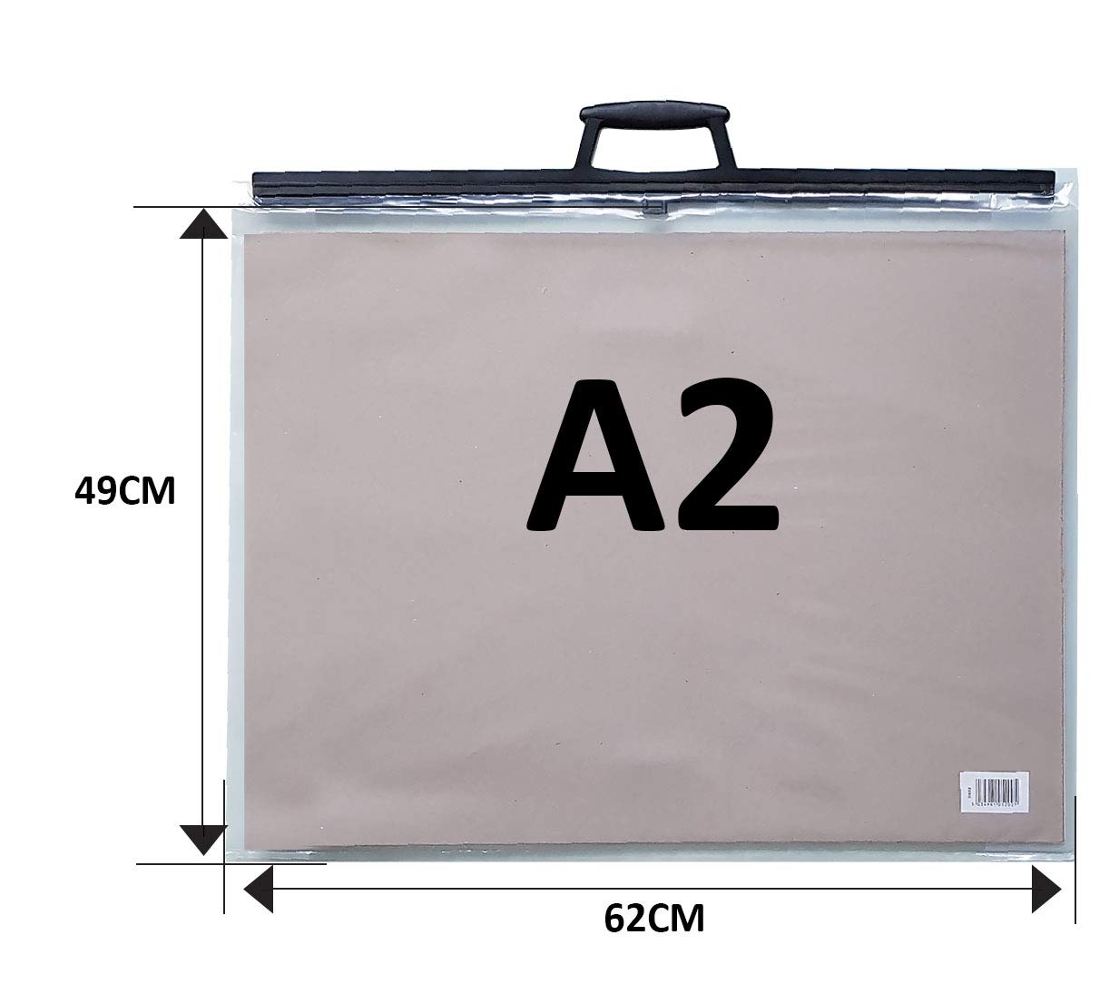 A1 A2 A3 A4 Clear Art Work Carry CASE Portfolio Art File Folder School Holdall (A2)