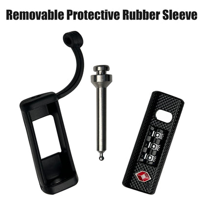 Gun Case Lock TSA Approved Locks for Gun Case,Cut-Proof Padlock for Guns/Rifles/Hard Pistol Cases/Firearms/Handguns/Revolvers/Camera/Drone/Equipments/Instruments/Tools Protective Hard Cases(Black)