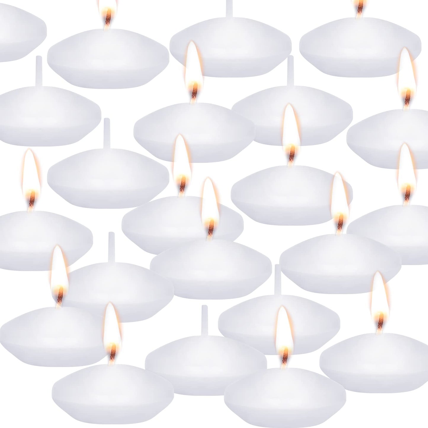 20 Pcs Floating Candles Centerpieces, 1.5 Inch Unscented Floating Candles Small Decoration for Valentine's Day, Thanksgiving, Wedding, Holiday, Parties and Home Decor