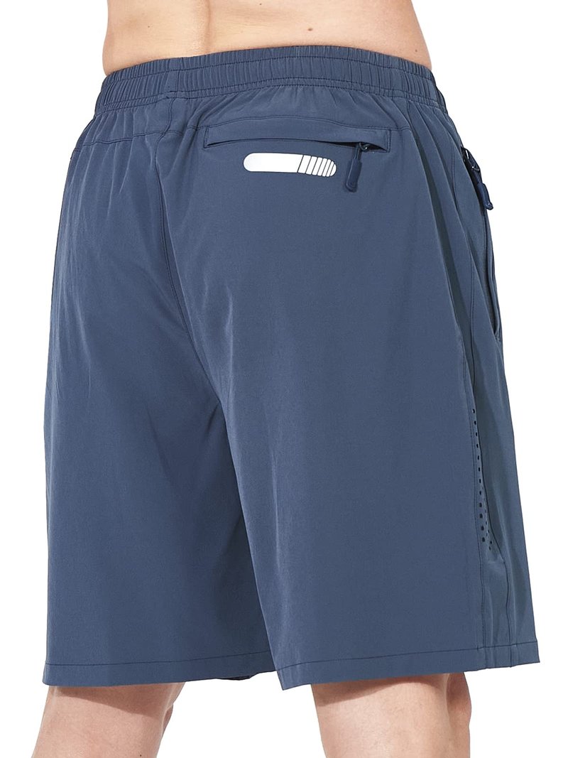 NORTHYARD Men's Athletic Running Shorts Gym Workout 7"/9"/5" Quick Dry Lightweight Sports Basketball Tennis 3 Zipper Pockets FEDERALBLUE L