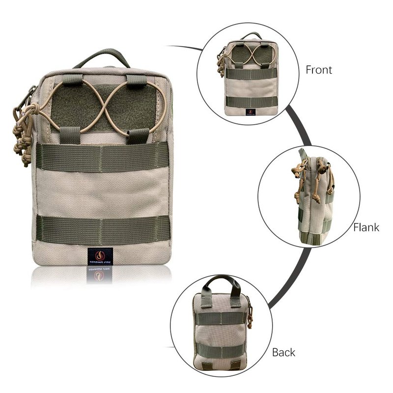 ROARING FIRE Ember Pro MOLLE EDC Utility Organizer Pouch is Small and Compact to Carry Knives, Flashlights, Pens, a Small notebook, EDC Gear, USB Cables, Earphones, Power Bank and etc