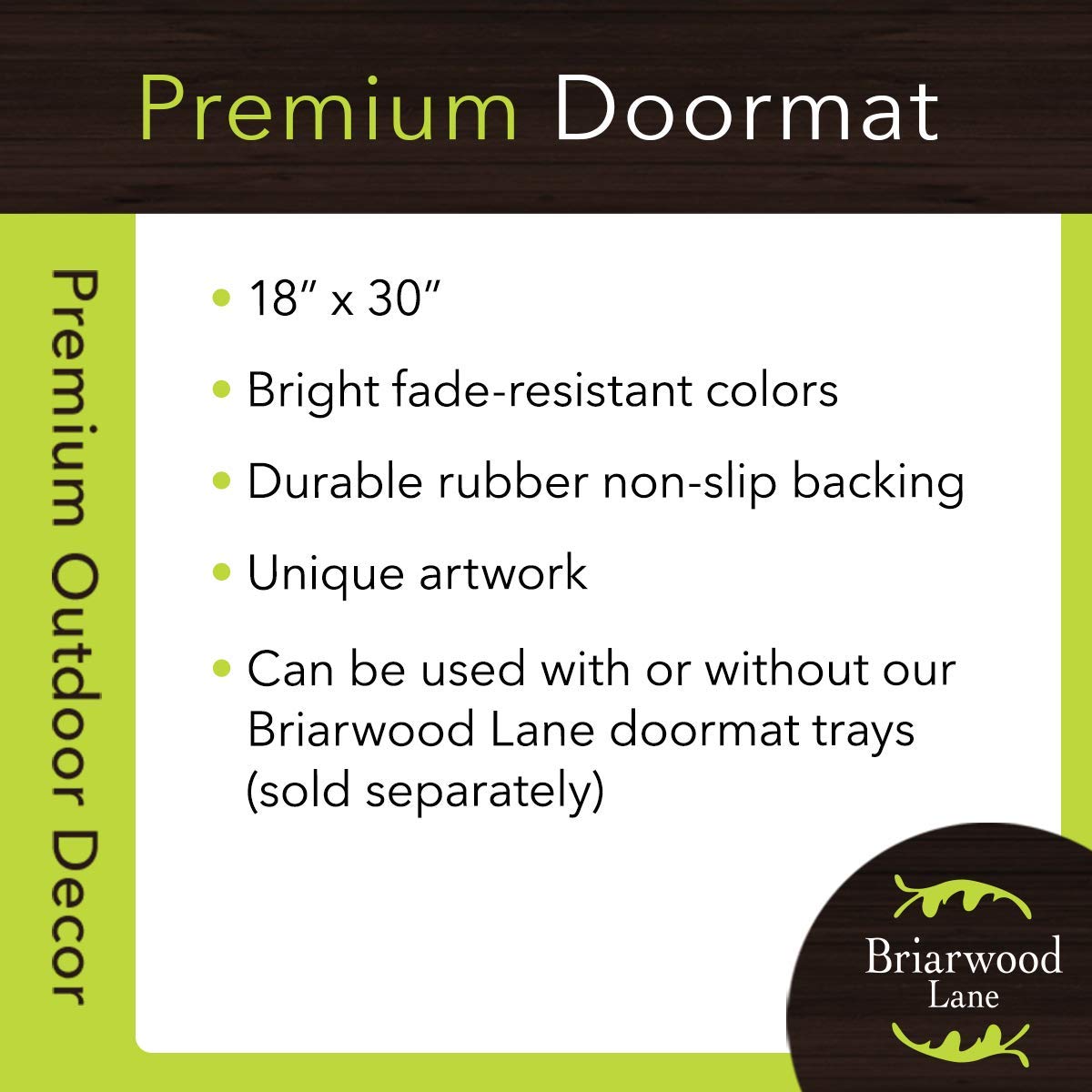 Briarwood Lane Zinnias in Bloom Spring Doormat
