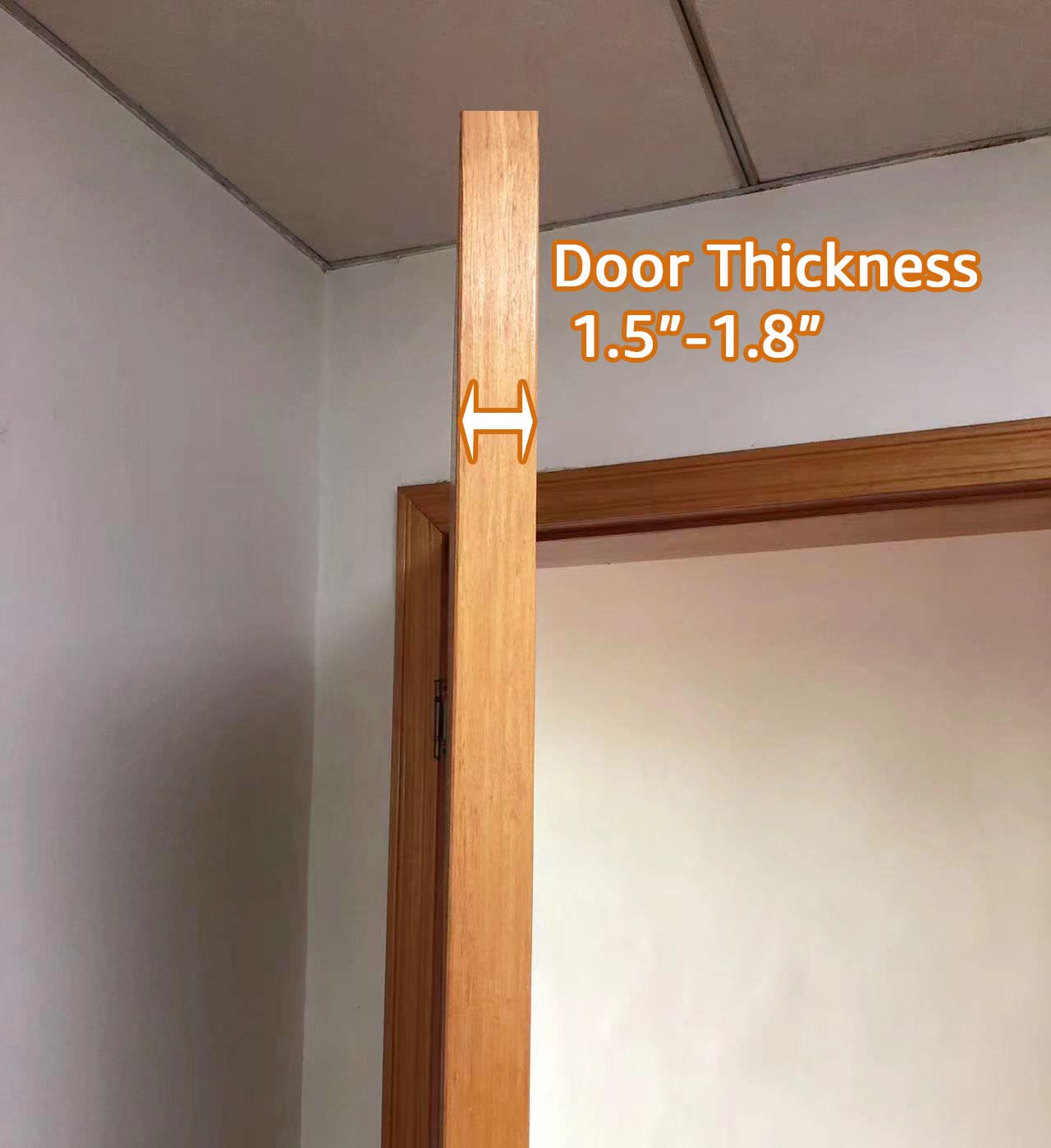 Amazon Basics 20 Large Pocket Over-the-Door Hanging Shoe Organizer, Grayish Tan