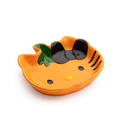 Jay Franco Hello Kitty Pumpkin Jack-O-Lantern Soap Dish - Autumn & Halloween Bathroom Décor Sponge Holder