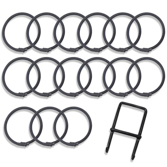 NEWAN 15Pcs Independent Bungee Cords,Replacement for Fitness Trampoline Bungee Cords + Mounting Tool - Max Limit 330 lbs