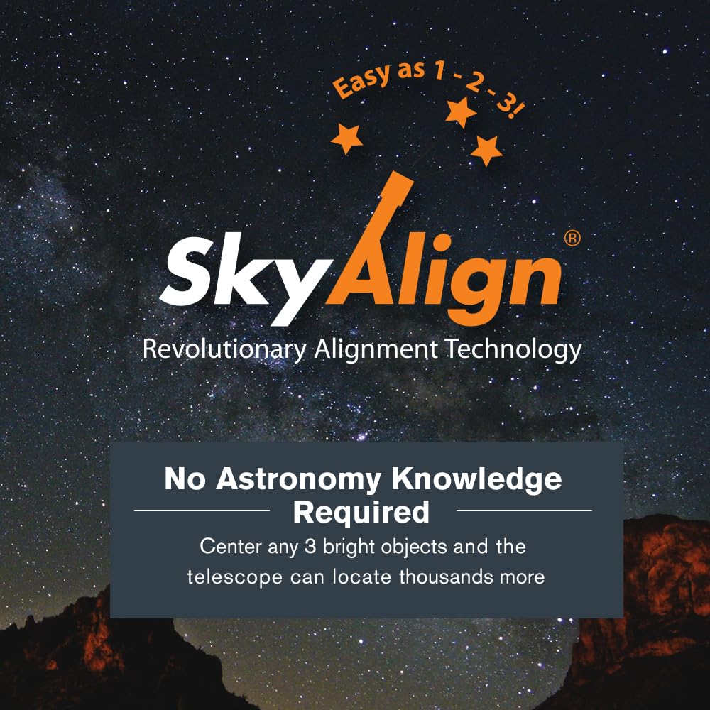 Celestron NexStar 8SE Computerized Telescope – 8-Inch Schmidt-Cassegrain Optical Tube – Fully Automated GoTo Mount with SkyAlign – Ideal for Beginners and Advanced Users – 40,000+ Object Database