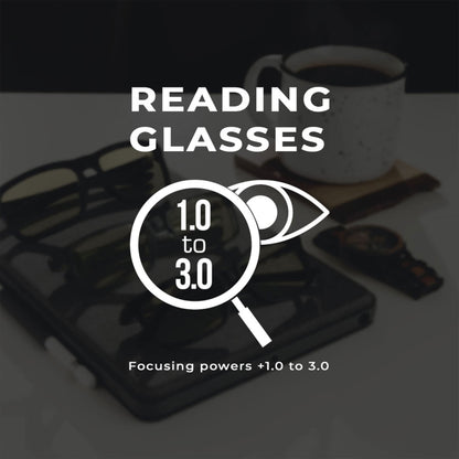 GUNNAR - Premium Reading Glasses - Blocks 65% Blue Light - Vertex, Onyx, Amber Tint, Pwr +1.5