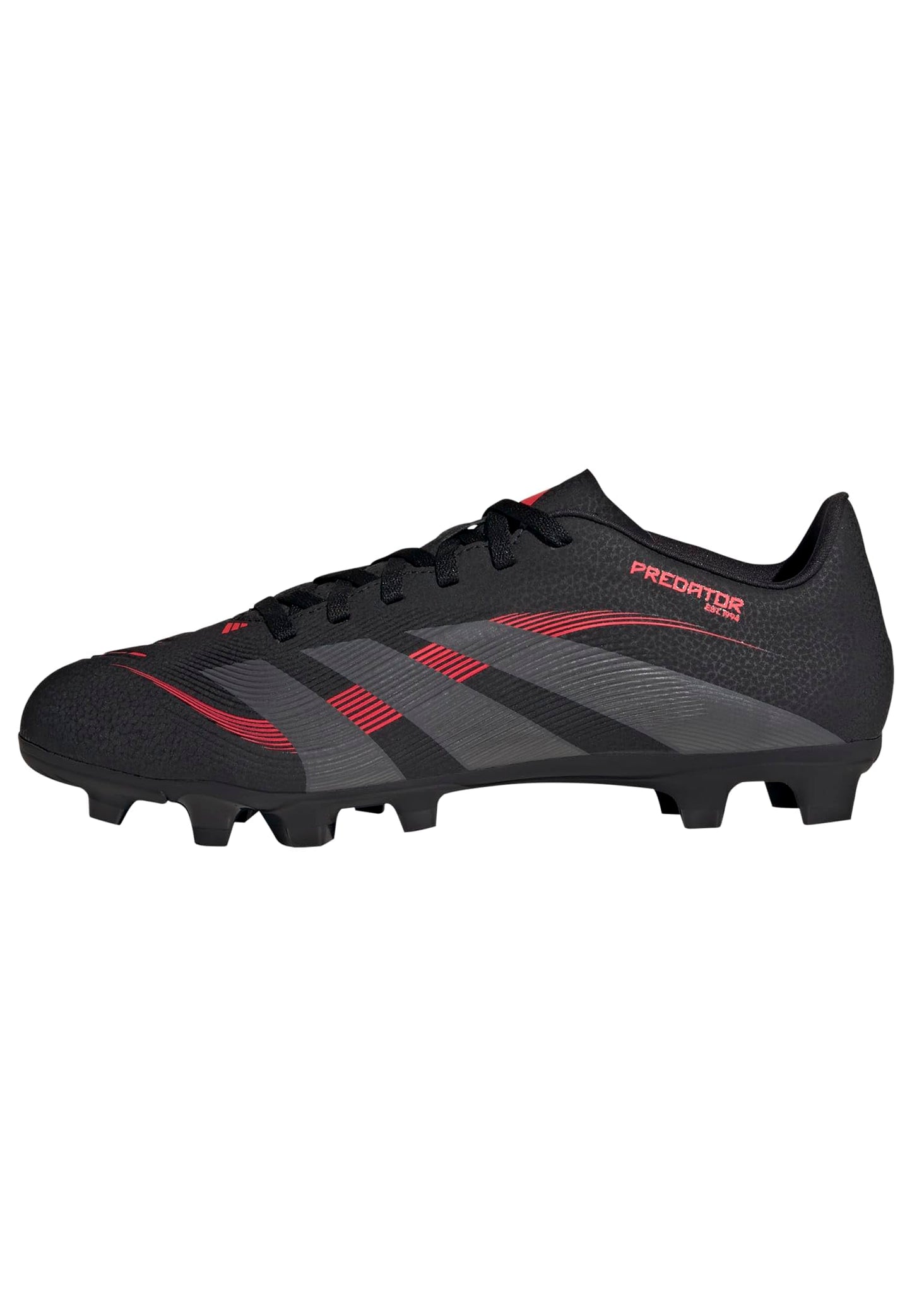 adidas Unisex Predator Club Firm Multi Ground Football Boots, Core Black/Grey Four/Lucid Red, 10 UK