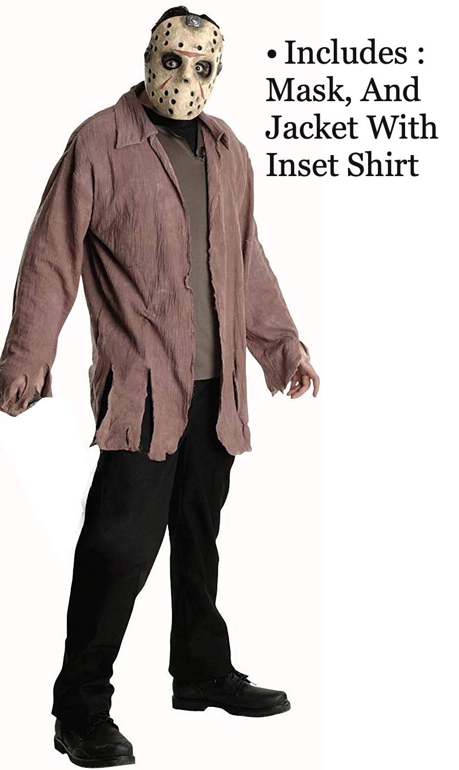 Rubies Friday the 13th: Jason Voorhees Costume for Adults, Men's XL