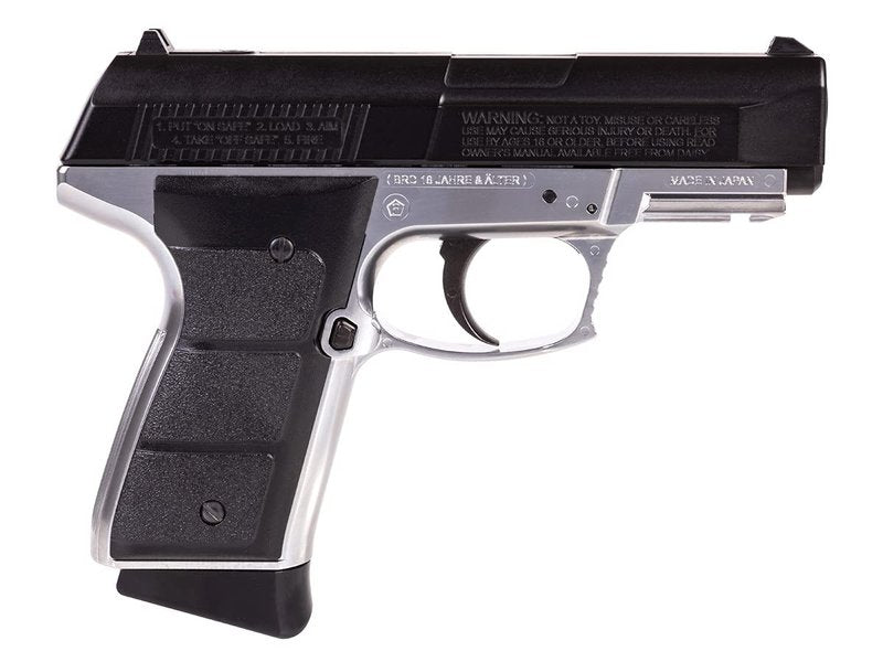Daisy, Powerline 5501 Air Pistol, CO2 Semi-Automatic Blow Back Action, 15-Shot Clip and Metal Frame with Molded Grips, 430 Feet Per Second (fps)