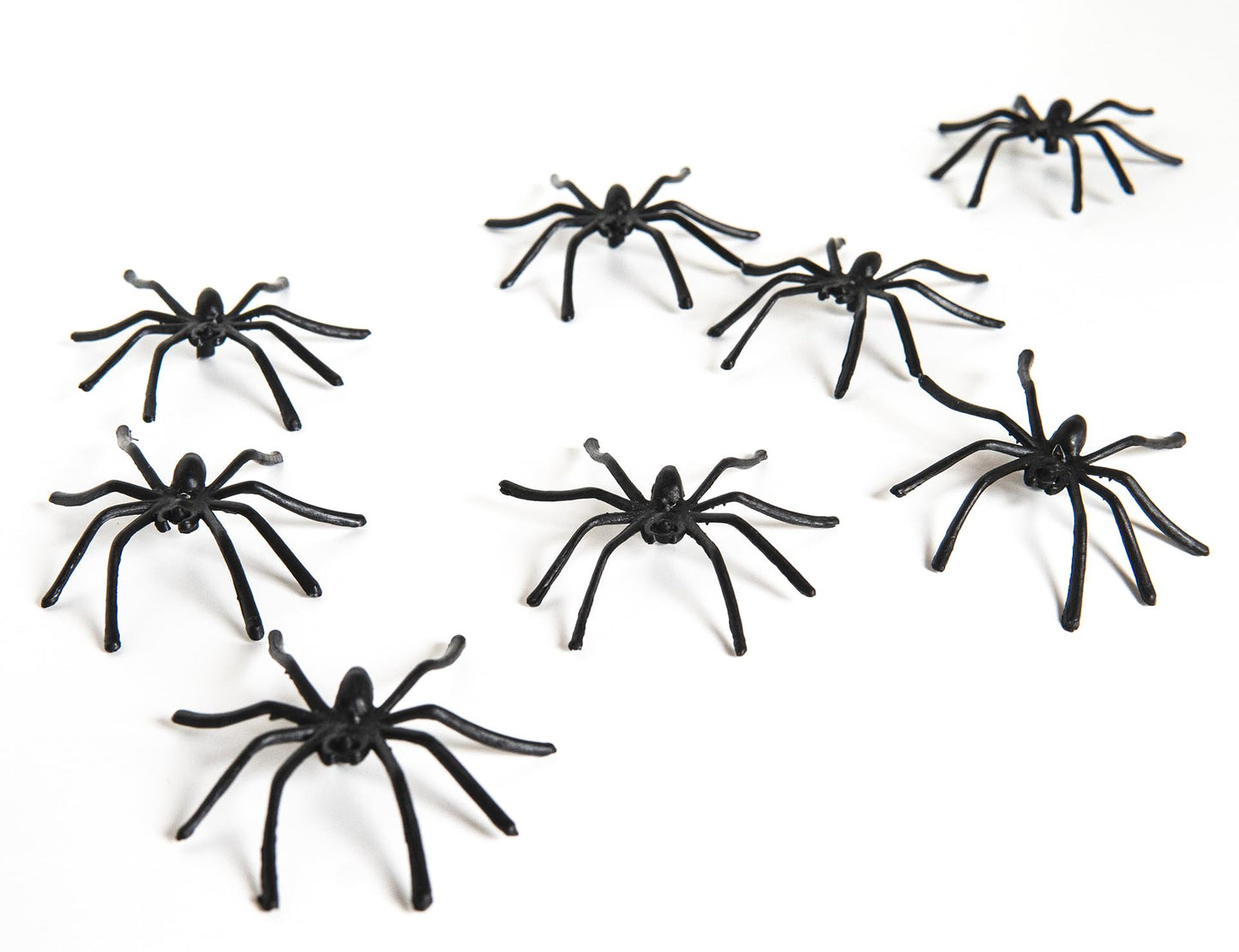 Happy Hippo Halloween Spider Web Decoration, 200 Sqare Feet & Plastic Spiders, Halloween Party Supplies, Spider Webs (Small, 200 Sq Feet) (8 Fake Spiders Included)