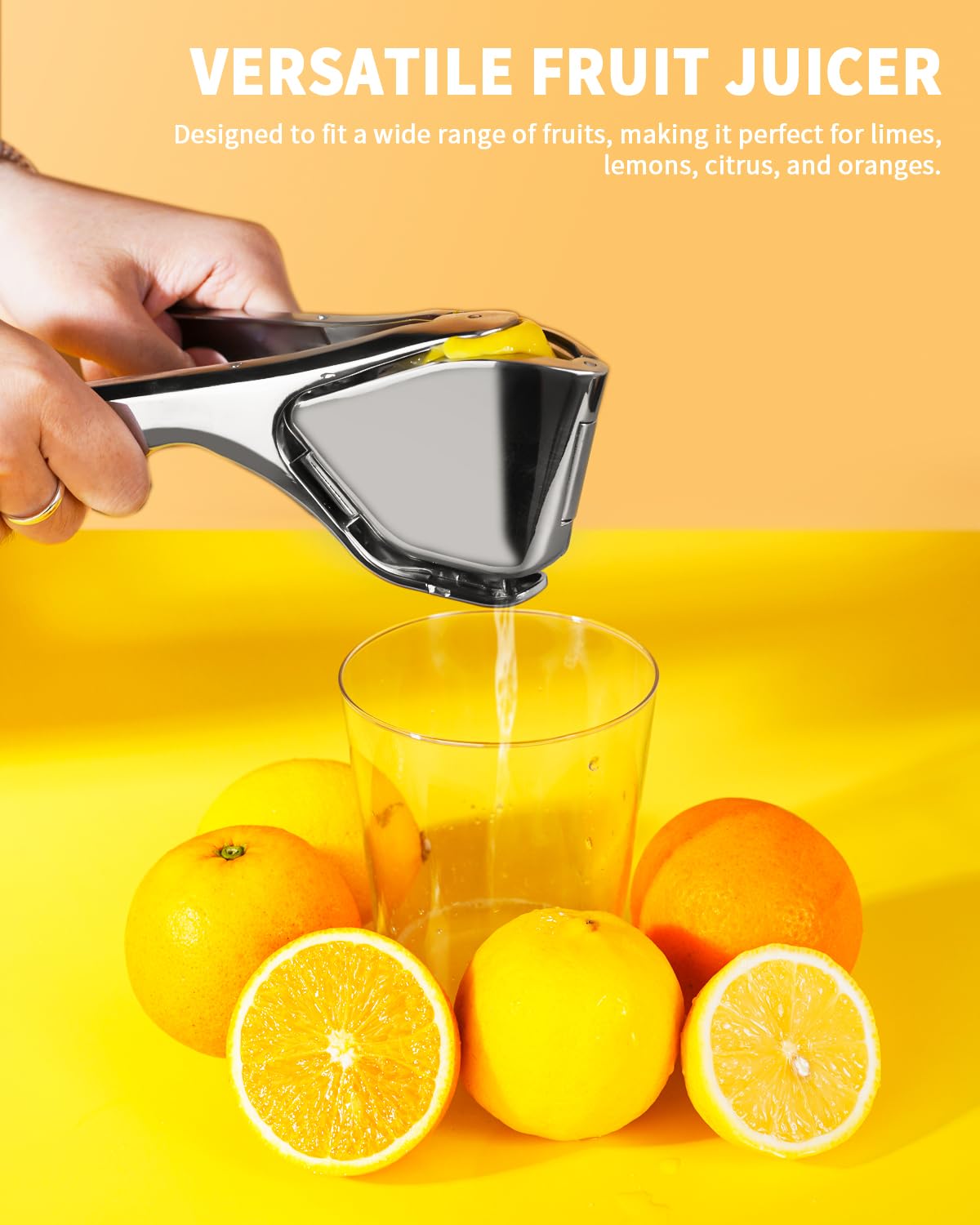 Bagrox Lemon Squeezer, Stainless Steel Lemon Juicer, Manual Juicer for Lemon Citrus Lime Orange, Handheld citrus Squeezer