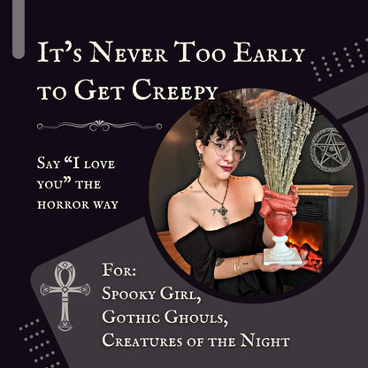 Gothic Anatomical Heart Vase - Creepy Large Human Heart Shaped Flower Planter - Horror Lovers Halloween Themed Gifts for Adult Women - Inspired by Edgar Allan Poe - Spooky Decor Weird Oddities