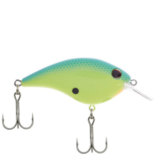 Berkley Frittside Fishing Lure, Blue Chartreuse, 5 Biggun’ (3/7 oz), 2 4/5in 7cm Crankbaits, Classic Flat Side Profile Mimics Variety of Species and Creates Flash, Equipped with Sharp Fusion19 Hook