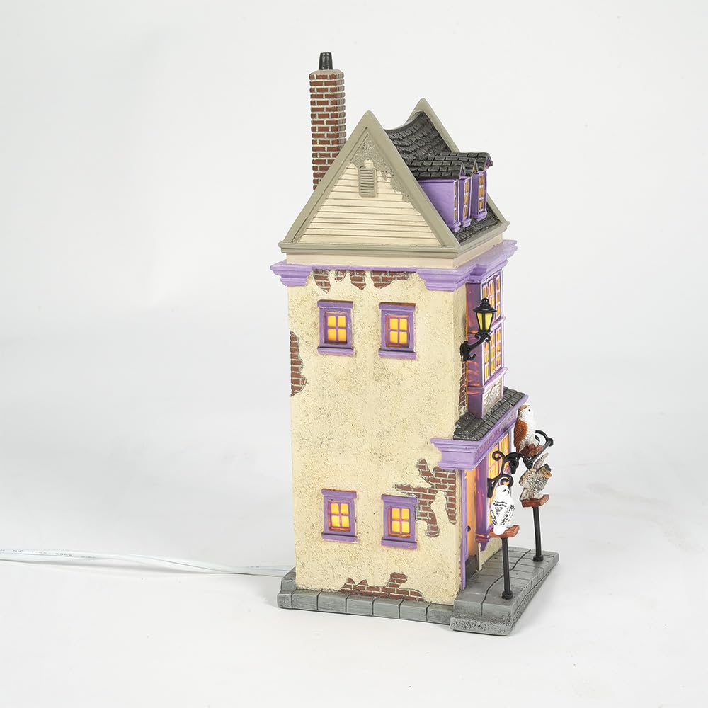 Department 56 Harry Potter Village Eeylops Owl Emporium Lit Building, 8.66 Inch, Multicolor